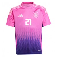 Fotbalové Dres Německo Ilkay Gundogan #21 Venkovní ME 2024 Krátký Rukáv